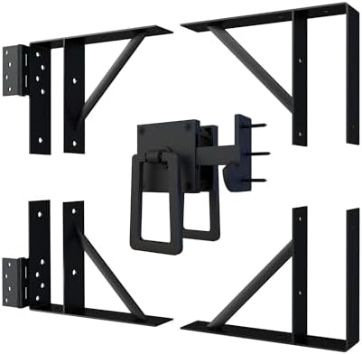 JUBEST Heavy Duty Anti-Sag Gate Kit with Double Side Gate Latch