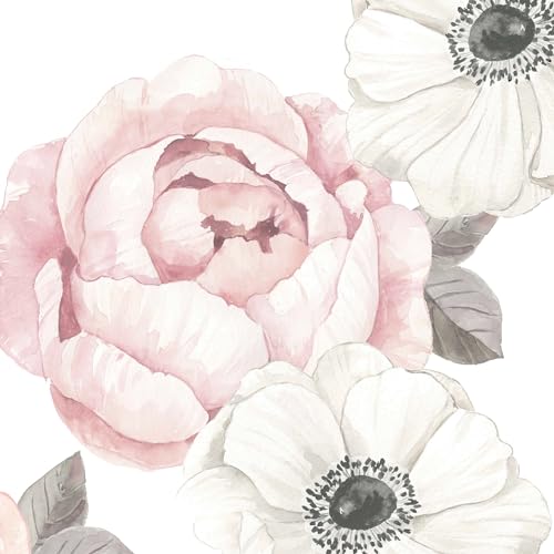 Lambs Ivy Floral Garden Watercolor Crib Sheet