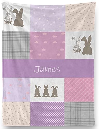 Customized Baby Blanket with Name for Girls and Boys