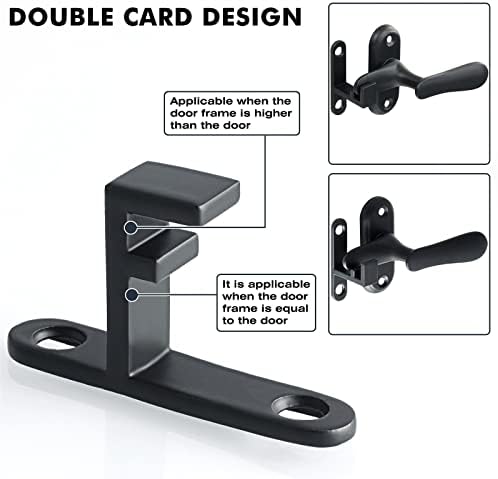 SHAUNI Black 304 Stainless Steel Gate Latch 1Pcs