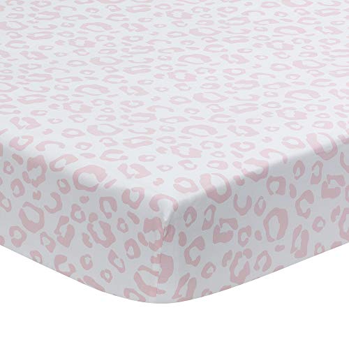 Lambs Ivy Organic Cotton Crib Sheet Leopard Print