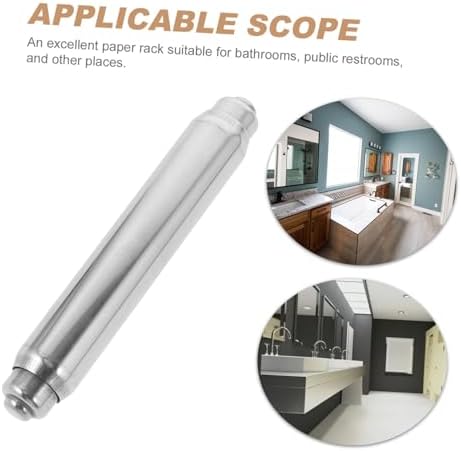 Lurrose Stainless Steel Toilet Paper Holder Rod