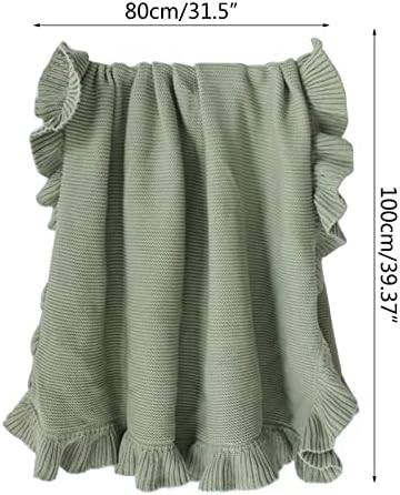 CATHATRR Infant Wrap Crochet Blanket 39 Soft Breathable Crib Bedding