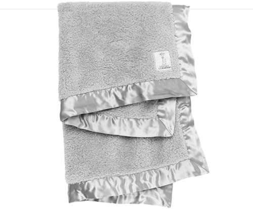 Little Giraffe Chenille Blanket - 29x35 Silver
