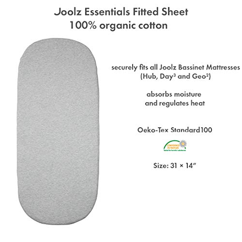 Joolz Essentials Fitted Sheet - Grey Melange 1