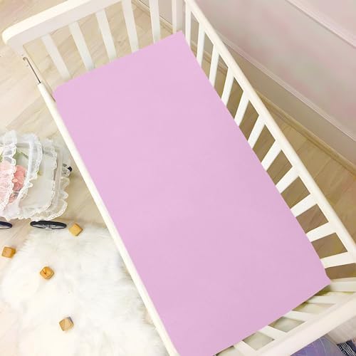 KEIGE Pink 02 Fitted Crib Sheet for Baby