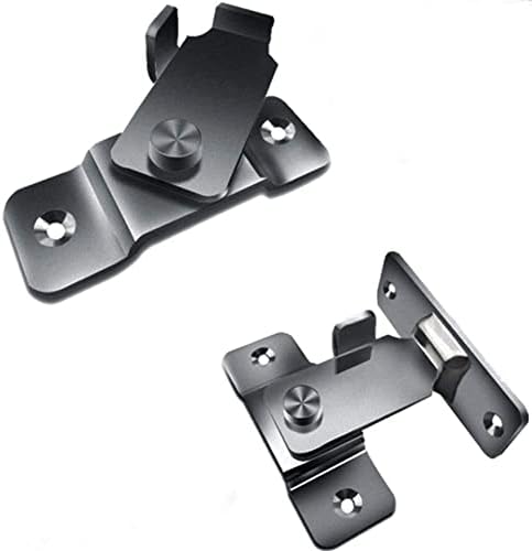 SHAUNI 2Pcs Slide Door Lock Hasp Gate Latch