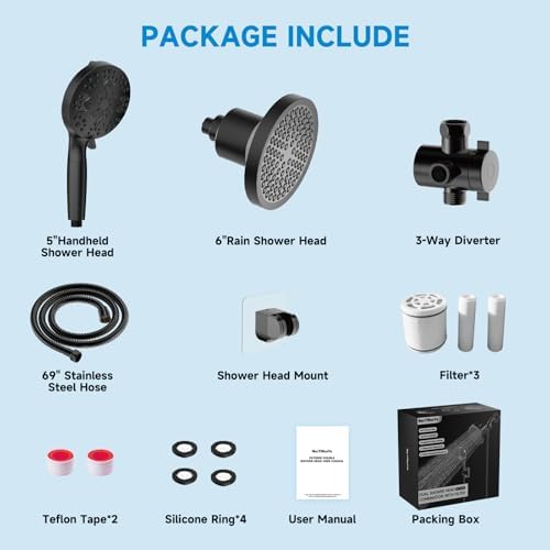 NecYINuoVe Dual Shower Head Combo Set