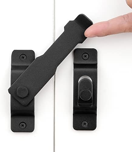 INIRET 3 Pack Barn Door Latches Matte Black