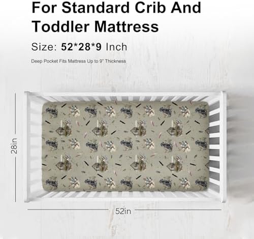 KASTLEE Wild Duck Crib Sheet for Boys Girls 52x28