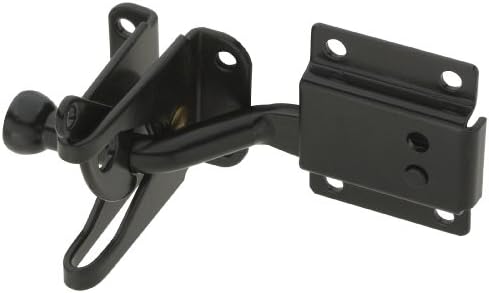 Stanley Hardware S827-725 Auto-Adjust Gate Latch in Black