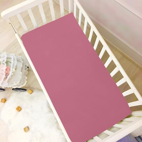 KEIGE Bean Paste Fitted Crib Sheet for Girls and Boys