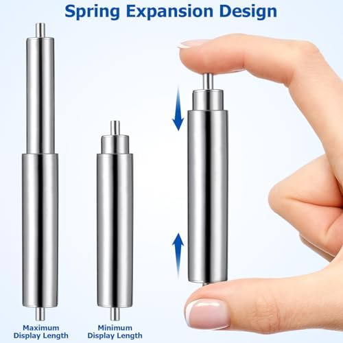 DOITOOL Toilet Paper Holder Replacement Rod - Spring Style Shaft Silver 649 Inch