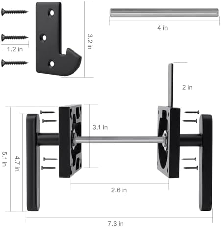 Heavy Duty Double Gate Latch with Self Locking Mechanism