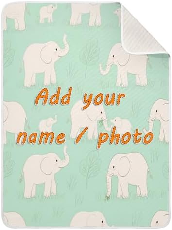 Custom Animal Swaddle Blanket for Baby 30x40in