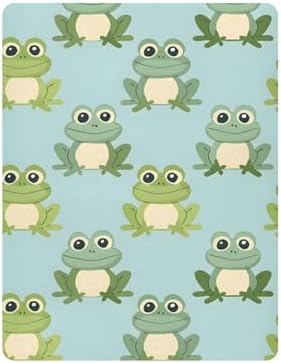 ALAZA Frog Green Forest Green Crib Sheets for Boys and Girls