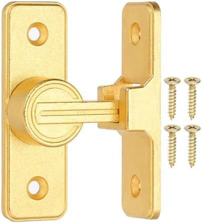 PATIKIL 90 Degree Barn Door Lock - Gold