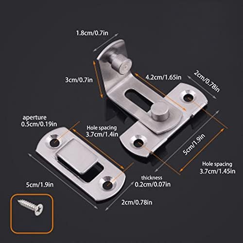 SHAUNI Slide Latch Gate Bolt Lock 1PC Door Lock 1