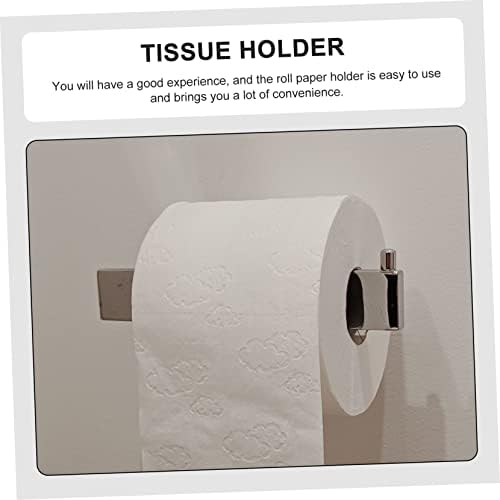 STOBOK Wall Mounted Toilet Paper Holder with Shelf