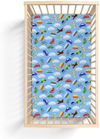 Soft Stretchy Fitted Crib Sheets for Boy Girl 28x52 Inches