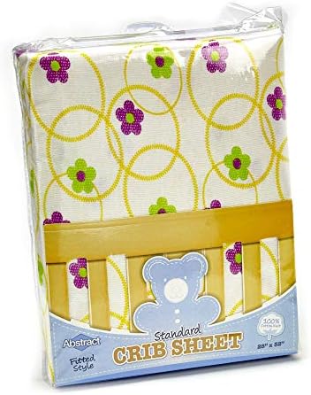 Abstract Cotton Crib Sheets - Ultra Soft Fitted for Baby