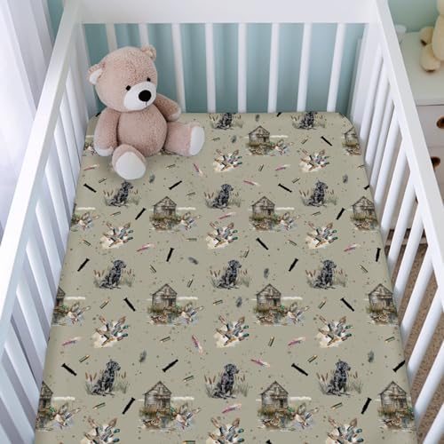 KASTLEE Wild Duck Crib Sheet for Boys Girls 52x28