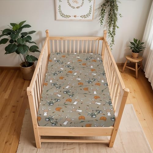 ZoUbqchY Camouflage Deer Hunter Crib Sheet