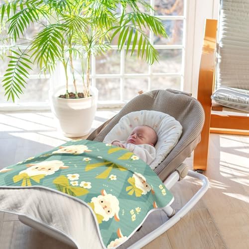 Sanluoli 30x40in Receiving Blanket with Stuffed Animal for Baby