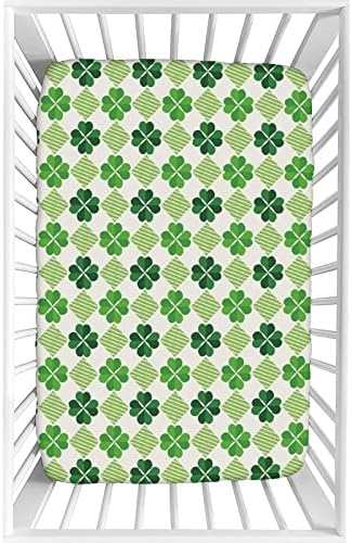 XISUNYA Irish Floral Microfiber Crib Sheet Set