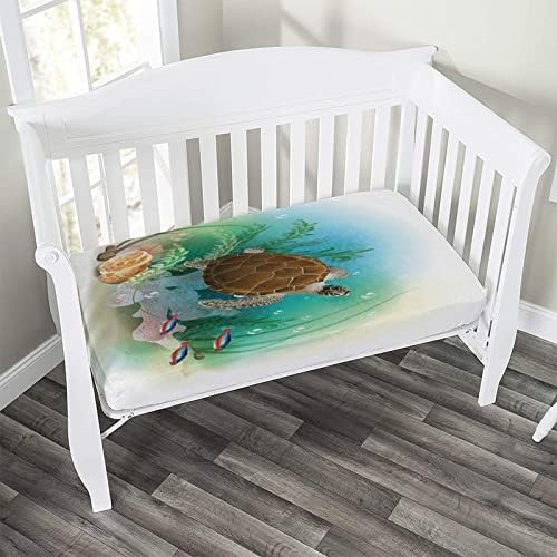XISUNYA Ocean Decor Crib Sheet Set