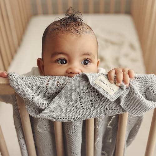 Bleu La La 100 Cotton Swaddle Blanket - Soft Warm Cozy