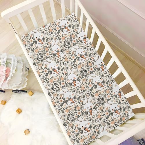 MNSRUU Crib Sheets for Boys Girls Soft Breathable Fitted Playard Bedding