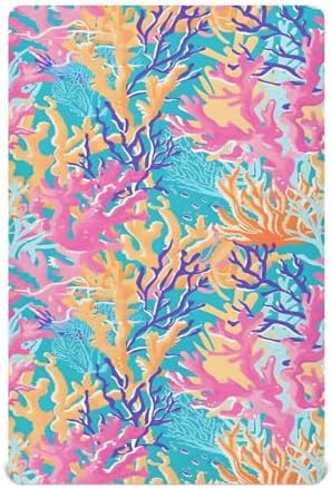 ALAZA Vector Tropical Pattern Crib Sheets for Kids