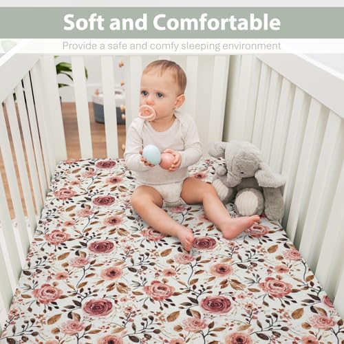 Vintage Wild Flowers Crib Sheets 52x28