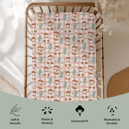 Geese Cowboy Baby Crib Sheets 52x28 Inch