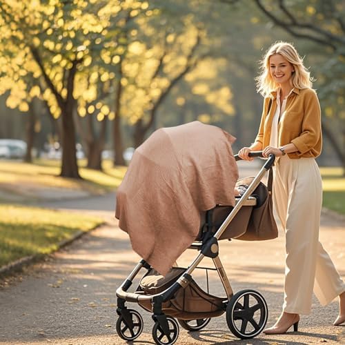 Baby Swaddle Blanket 2 Pack - Lightweight Breathable Muslin for Newborns