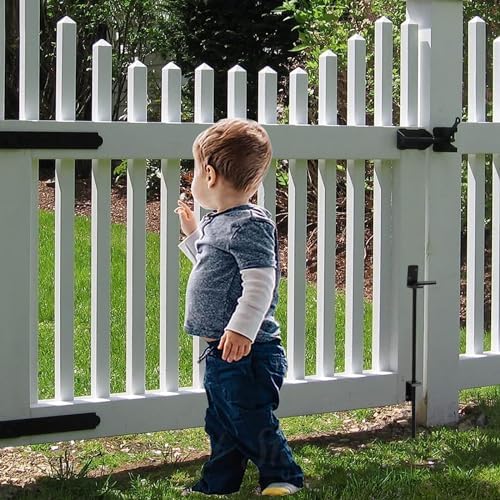 HOME MASTER HARDWARE 18 Black Cane Bolt Gate Latch