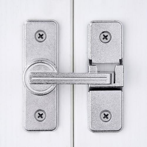 INIRET 2-Pack Heavy Sliding Barn Door Latches with Secure Lock