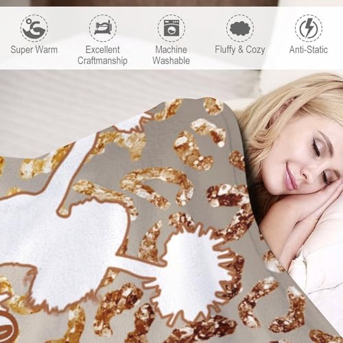 Custom Glitter Cheerleader Blanket with Name Personalized 30x40