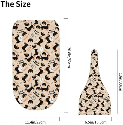 Muishi Cute Dachshund Swaddle Blanket and Hat Set