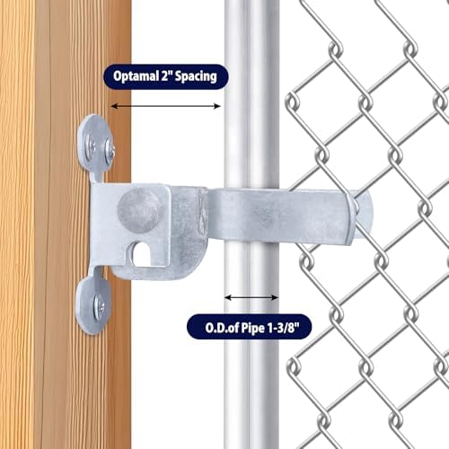 SIHAI 1-38 Chain Link Fence Gate Latch Flat Back