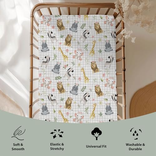 ZoUbqchY African Safari Animals Crib Sheets