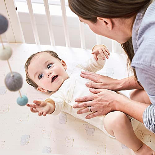 Stokke Sleepi Mini Fitted Sheet Grey Dotty - Organic Cotton