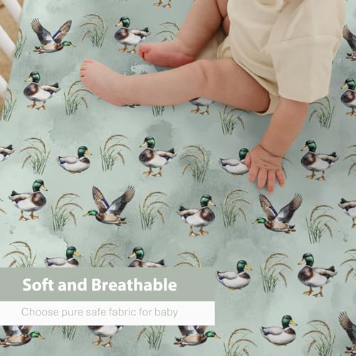 Vintage Mallard Duck Crib Sheets 28x52 1