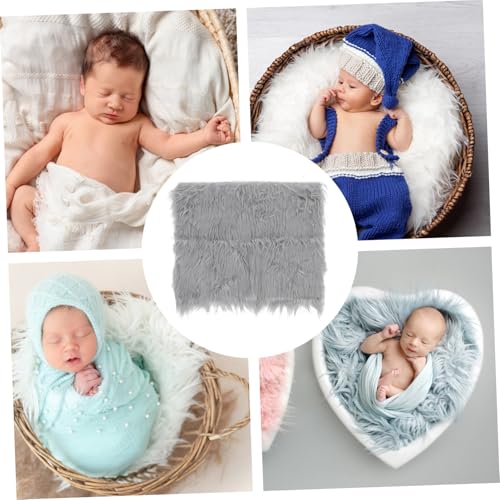 NUOBESTY Faux Fur Blanket for Baby Photoshoot