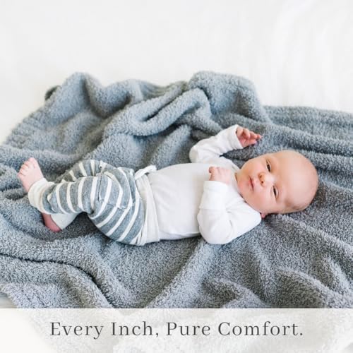 SARANONI Bamboni Luxury Baby Blanket Gray 30x40