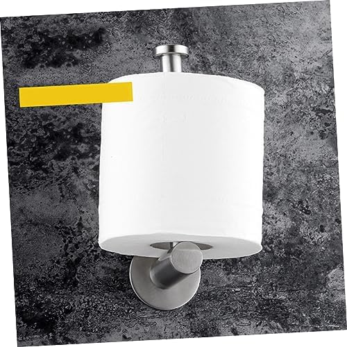 OUNONA 304 Stainless Steel Toilet Paper Holder Adhesive No Drill