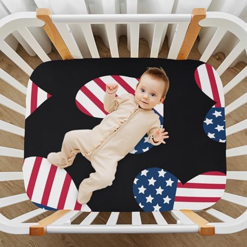 Happy July 4th Crib Sheets for Baby Toddler