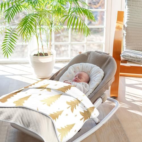 Kigai Christmas Tree Baby Blanket for Boys and Girls