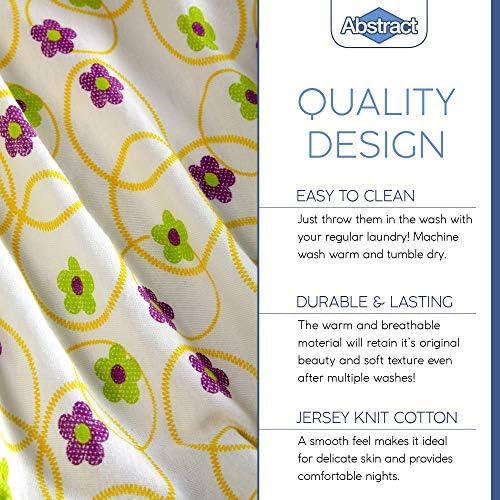 Abstract Cotton Crib Sheets - Ultra Soft Fitted for Baby